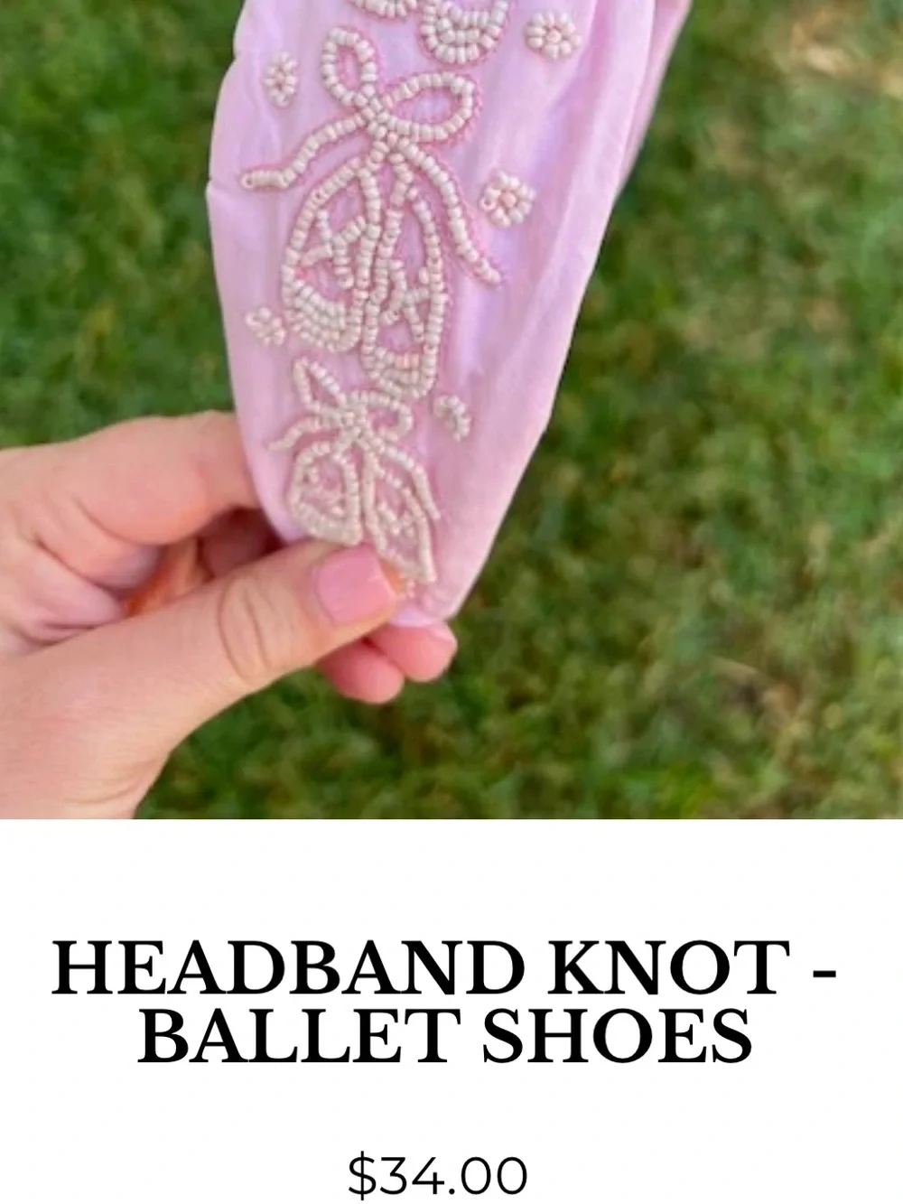 Golden Lily Beaded Ballet Headband